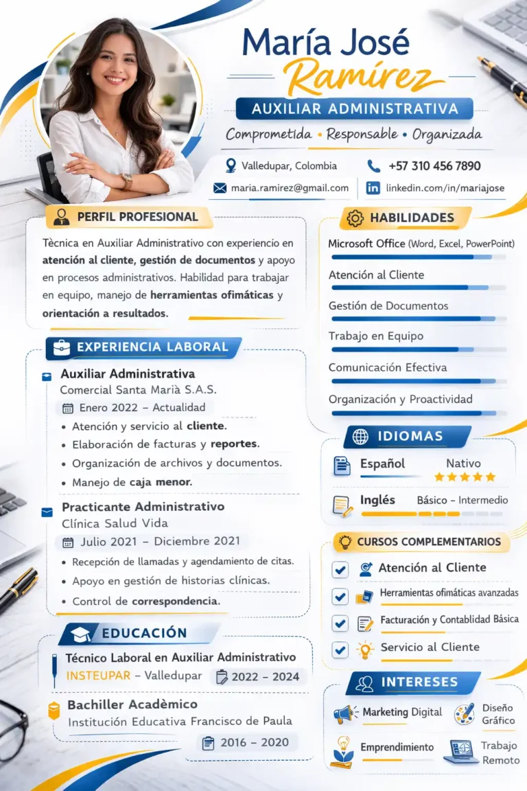 presentacion de hoja de vida